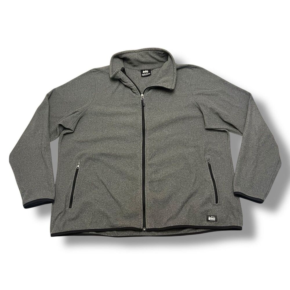 REI Full Zip Fleece Jacket Mens 3XL - Picture 2 of 11